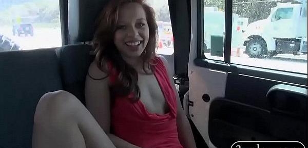  Pretty lady shows off tits and pounded in the car for cash